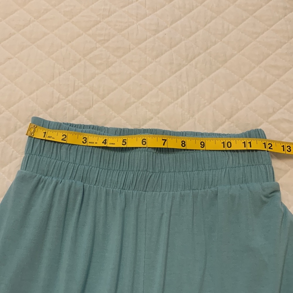 FREE PEOPLE BEACH Ali pants pockets super soft elastic waistband blue size XS - Picture 9 of 13